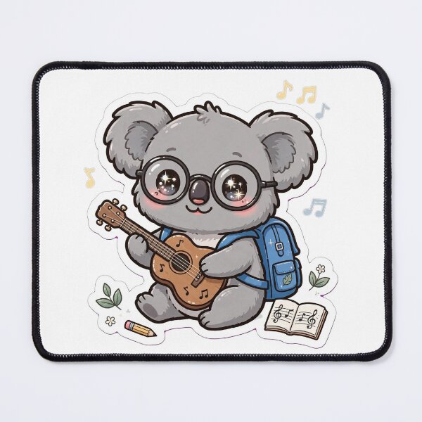 Item preview, Cute Koala Playing Guitar Music Class designed and sold by Wildlife-Walk.