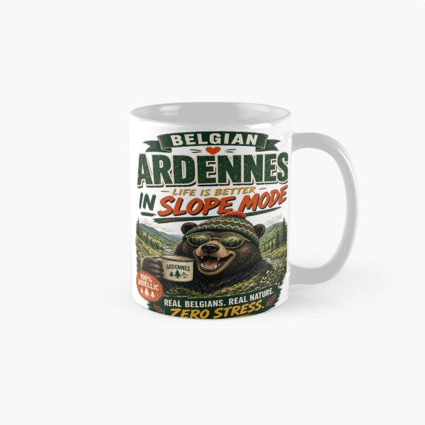 Item preview, Belgian Ardennes: Life Is Better In Slope Mode - Funny Bear T-Shirt designed and sold by Sushikidsntoddlers.