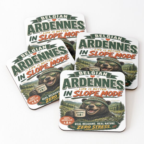 Item preview, Belgian Ardennes: Life Is Better In Slope Mode - Funny Bear T-Shirt designed and sold by Sushikidsntoddlers.