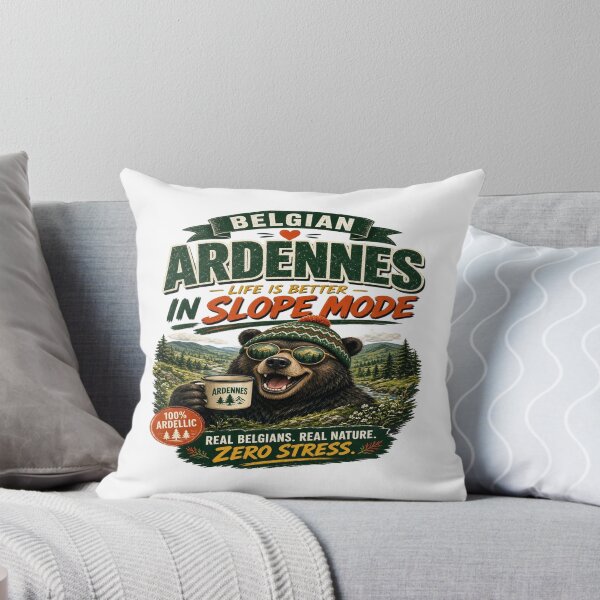 Item preview, Belgian Ardennes: Life Is Better In Slope Mode - Funny Bear T-Shirt designed and sold by Sushikidsntoddlers.