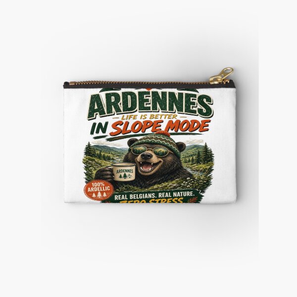 Item preview, Belgian Ardennes: Life Is Better In Slope Mode - Funny Bear T-Shirt designed and sold by Sushikidsntoddlers.