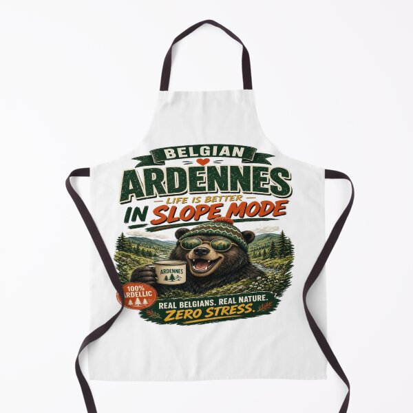 Item preview, Belgian Ardennes: Life Is Better In Slope Mode - Funny Bear T-Shirt designed and sold by Sushikidsntoddlers.