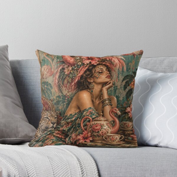 Item preview, Flamingo Tea & Tropical Dreams designed and sold by FloramoonArt.