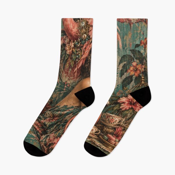 Item preview, Flamingo Tea & Tropical Dreams designed and sold by FloramoonArt.