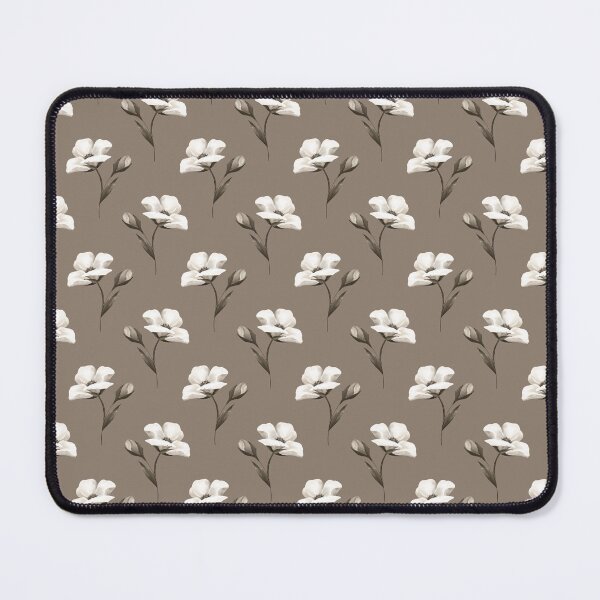 Item preview, Earthy Taupe Elegant Botanical Wildflower Pattern designed and sold by Jyoti Digital Artist.