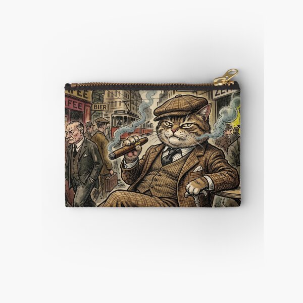 Artikelvorschau, Der Boulevardier von Weimar: Vintage-Kunstdruck einer rauchenden Katze aus den 1920er Jahren, ein Motiv aus der Café-Gesellschaft. entworfen und verkauft von FreiherrPK.
