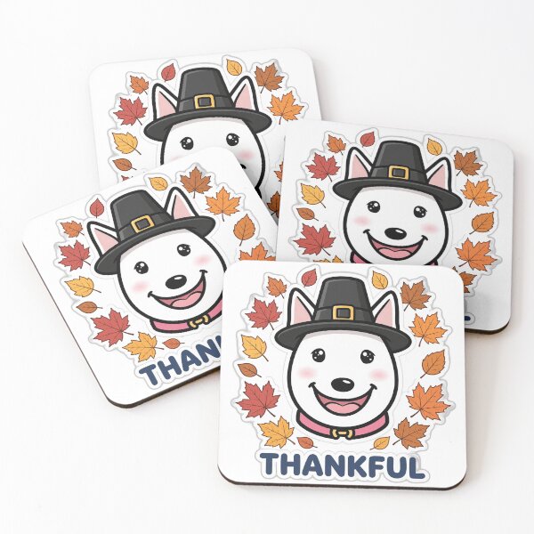 Item preview, Thankful Bull Terrier Thanksgiving  designed and sold by LunaAdventurer.
