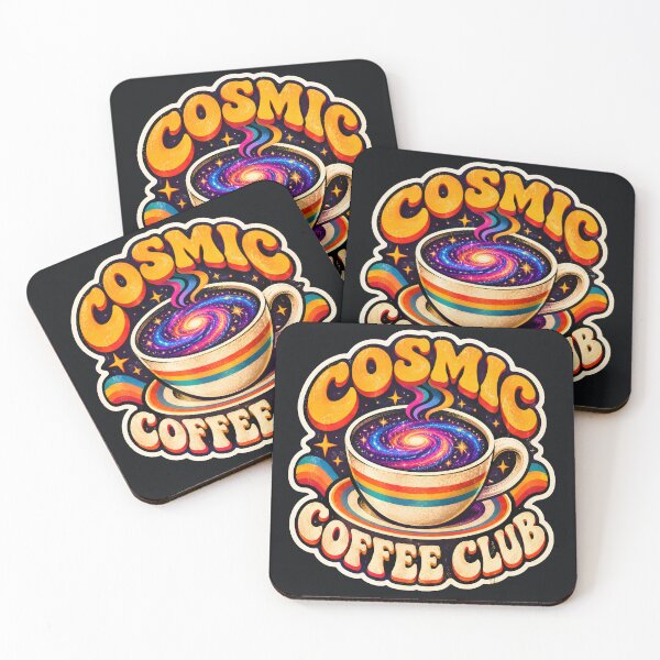 Item preview, Cosmic Coffee Club Retro Space Galaxy Cup Graphic Art designed and sold by MCV-Designs.