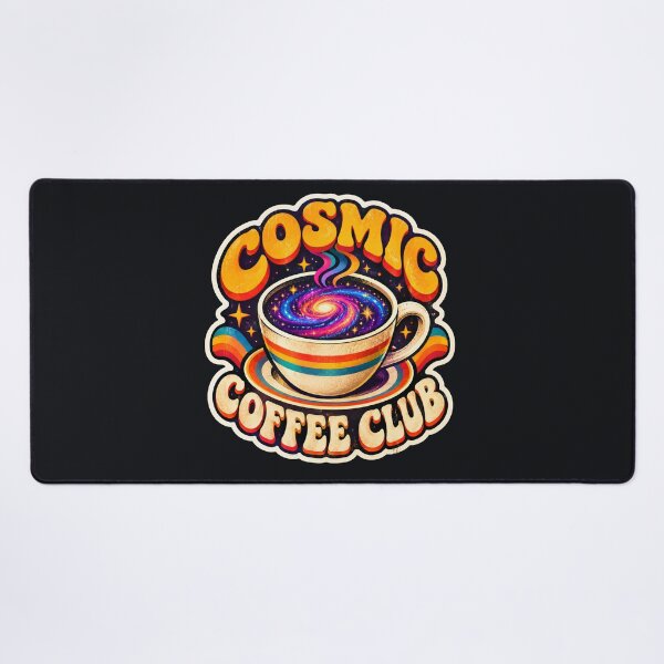 Item preview, Cosmic Coffee Club Retro Space Galaxy Cup Graphic Art designed and sold by MCV-Designs.
