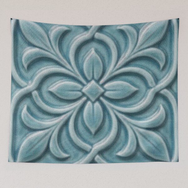 Item preview, Blue tile designed and sold by H4ppy01.