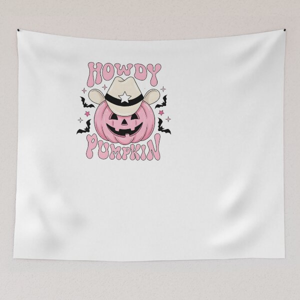 Item preview, Howdy Pumpkin Pink Cowgirl Western Halloween designed and sold by KroghDs.