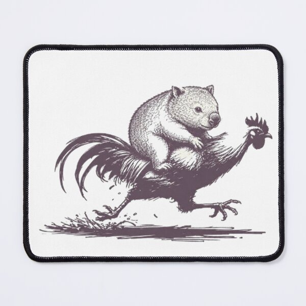 Item preview, Running late Friendly Wombat SKETCH designed and sold by BRETT'S ART STUDIO.