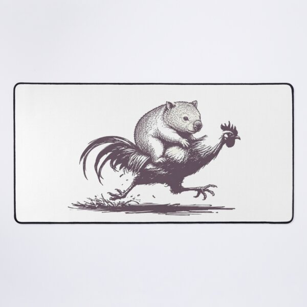 Item preview, Running late Friendly Wombat SKETCH designed and sold by BRETT'S ART STUDIO.