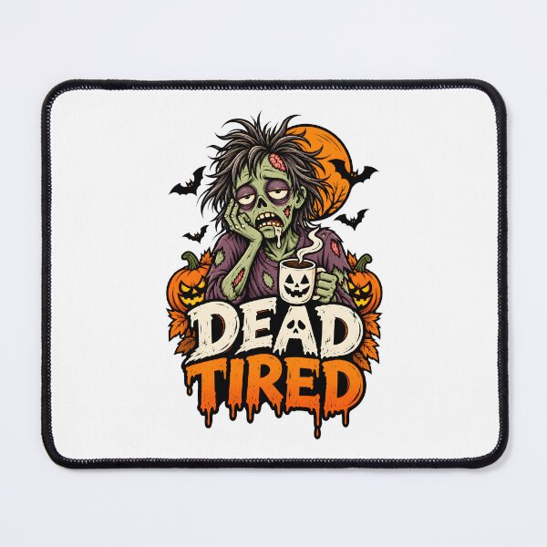 Item preview, Dead Tired Halloween Zombie – Funny Spooky Coffee Design designed and sold by Sed94.