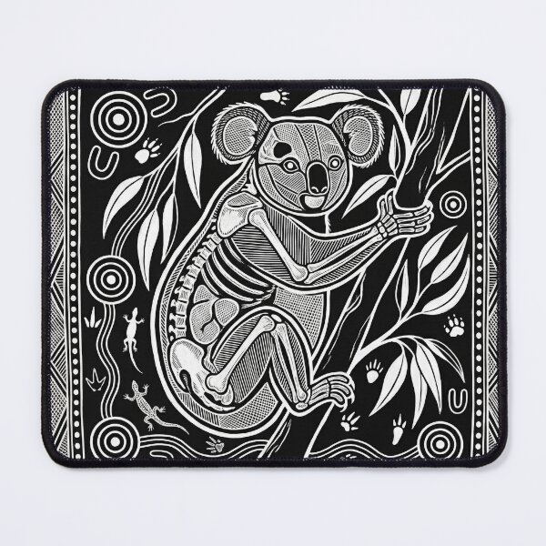 Item preview, Anatomical Dreamtime: X-Ray Koala Folk Art Print designed and sold by FreiherrPK.