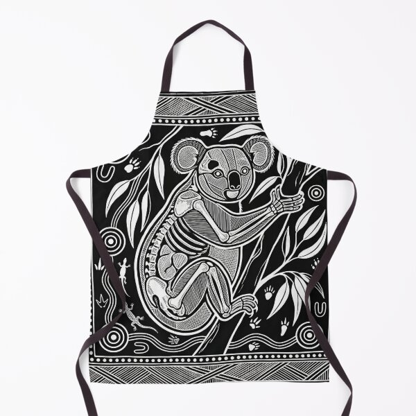 Item preview, Anatomical Dreamtime: X-Ray Koala Folk Art Print designed and sold by FreiherrPK.