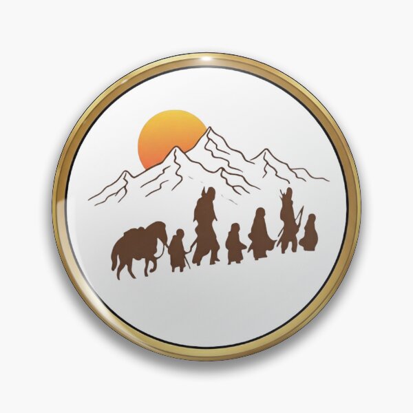 Item preview, The Fellowship Journey Minimalist Golden Ring Lord of the Rings Design designed and sold by CreativeNest Prints.