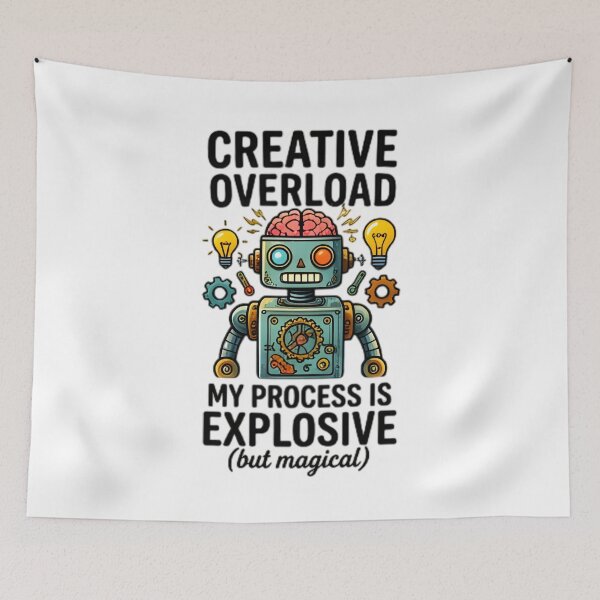 Item preview, Creative Overload Vintage Robot Designer Art designed and sold by Pyt27.