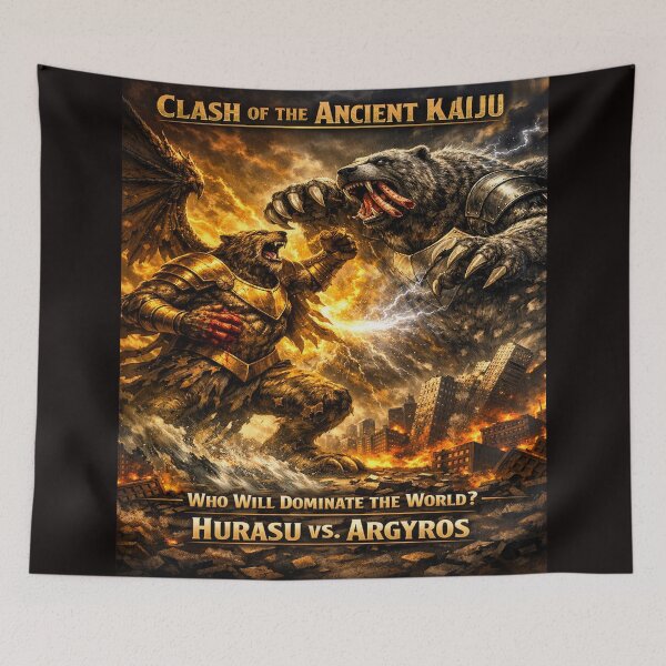 Item preview, Clash of the Ancient Kaiju designed and sold by 5PalmsCreative.
