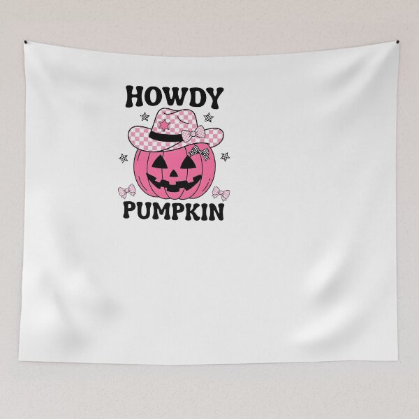 Item preview, Howdy Pumpkin Pink Cowgirl Western Halloween designed and sold by KroghDs.