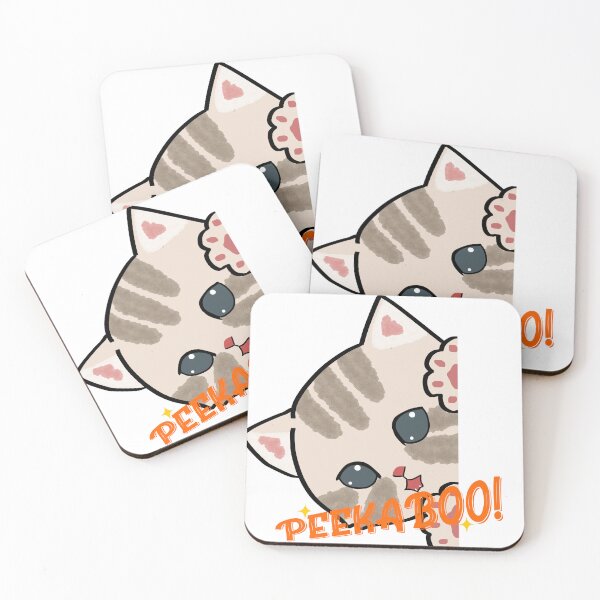 Item preview, Peekaboo Cat – Cute Playful Kitty Design designed and sold by GoldenSparkleShop.