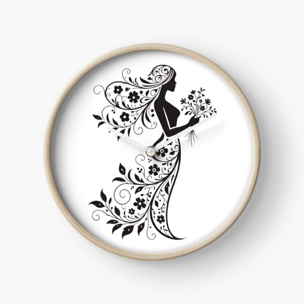 Item preview, Virgo Zodiac Floral Woman – Botanical Maiden Astrology Art designed and sold by Mousy17.