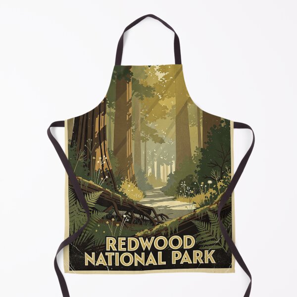 Item preview, Redwood National and State Parks Vintage Travel Art designed and sold by Teelogic.