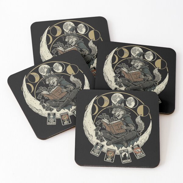 Item preview, Chaos & Tarot – Gothic Wolf Witch Dark Fantasy designed and sold by printedartgoods.