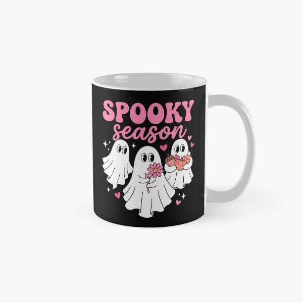 Artikelvorschau, Gruselige Jahreszeit, rosa Halloween, süße Geister für Kinder entworfen und verkauft von KroghDs.