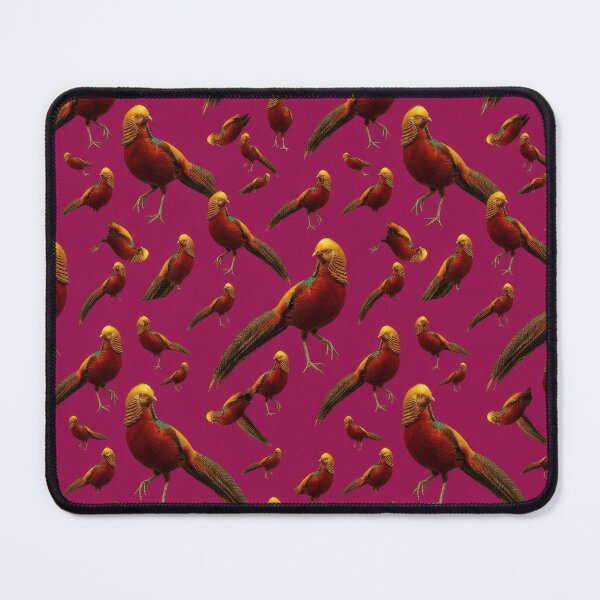 Item preview, Golden Pheasant – Bold Gold & Scarlet Pattern designed and sold by Helt-enkelt.