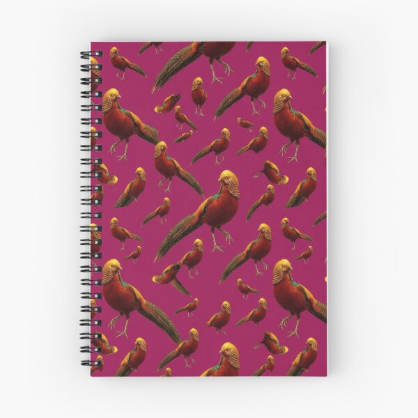 Item preview, Golden Pheasant – Bold Gold & Scarlet Pattern designed and sold by Helt-enkelt.