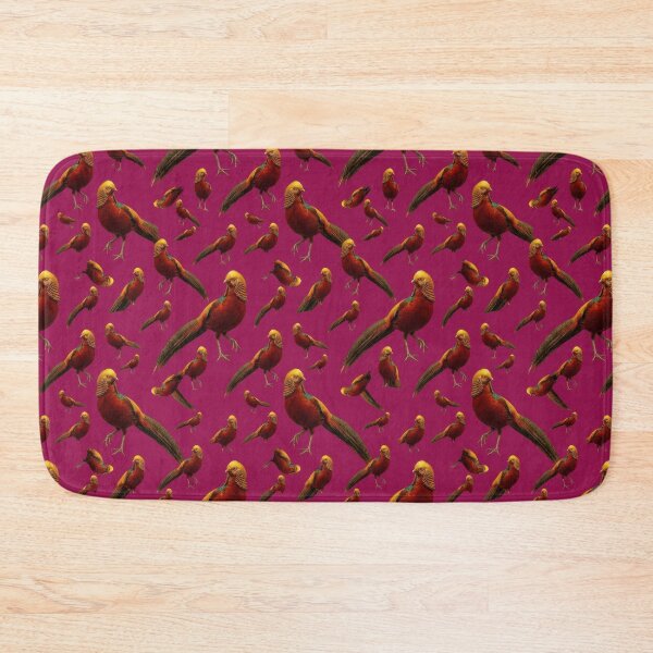Item preview, Golden Pheasant – Bold Gold & Scarlet Pattern designed and sold by Helt-enkelt.