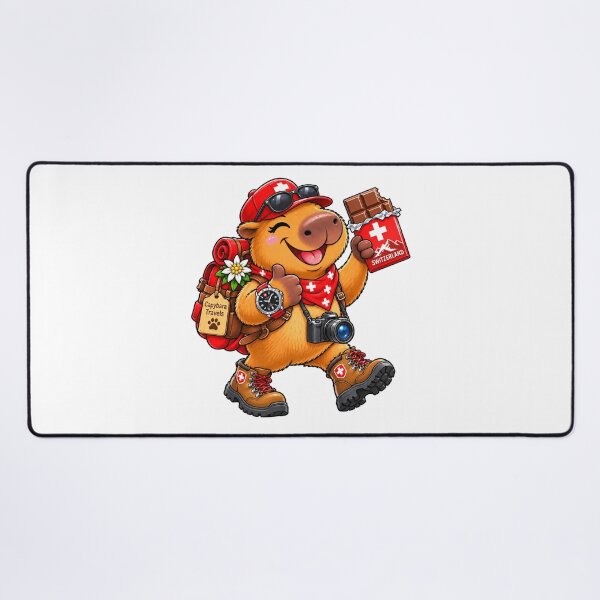 Item preview, Cute Swiss Capybara Chocolate Lover designed and sold by CapybaraTravels.