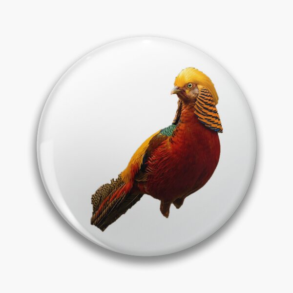 Item preview, Golden Pheasant – Vivid Gold & Scarlet Portrait designed and sold by Helt-enkelt.