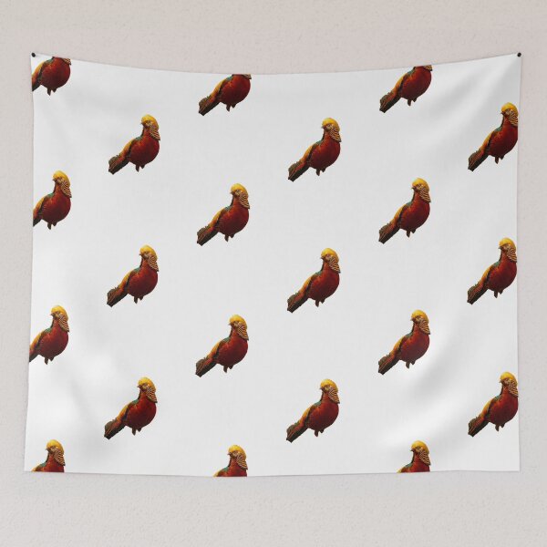 Item preview, Golden Pheasant – Vivid Gold & Scarlet Portrait designed and sold by Helt-enkelt.