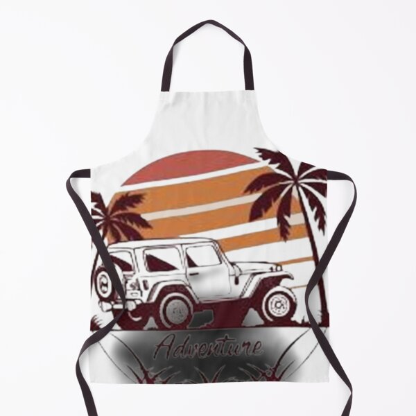 Item preview, Retro Off-Road Jeep Sunset Palm Trees Adventure Graphic designed and sold by Galaxydesignhub.