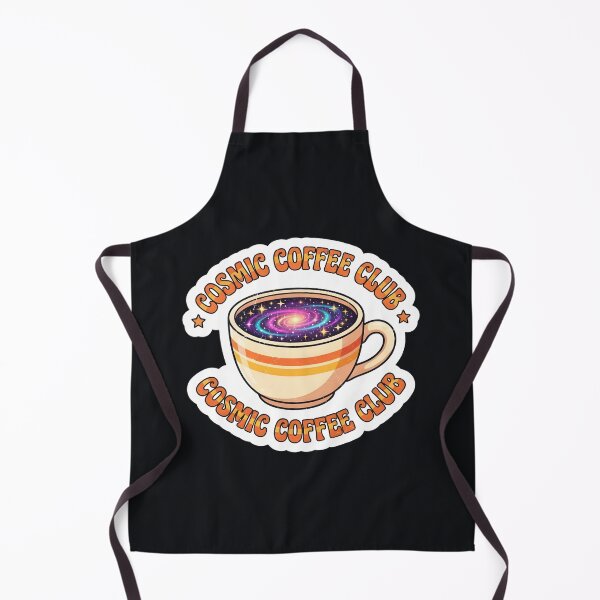 Item preview, Cosmic Coffee Club Retro Galaxy Space Coffee Lover Gift Sticker designed and sold by MCV-Designs.