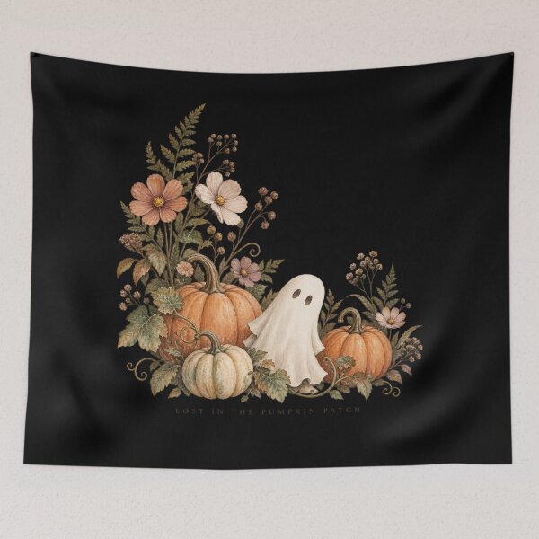 Item preview, Little Ghost Lost In The Pumpkin Patch Halloween designed and sold by PhylonBoxx.