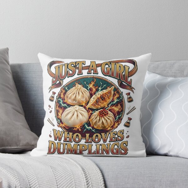 Item preview, Just A Girl Who Loves Dumplings - Asian Foodie Vintage Graphic Tee designed and sold by designwiss.