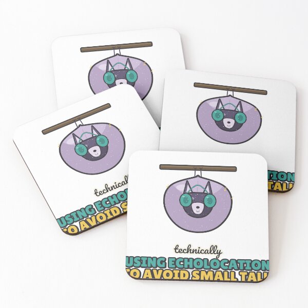 Item preview, Using Echolocation to Avoid Small Talk - Funny Bat designed and sold by BooAndBloomCo.