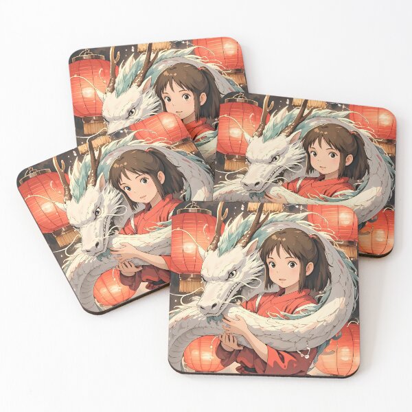 Item preview, art friendship girl [[chihiros's]] and -%[ghiblis]%- dragon aways  designed and sold by renzuraart.