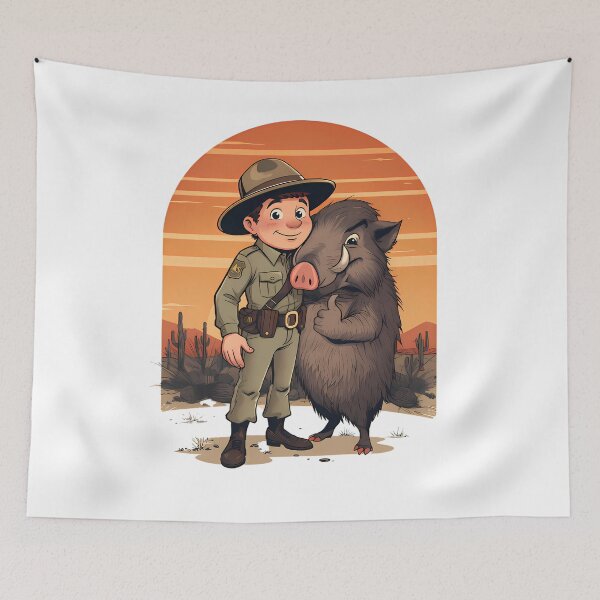 Item preview, Javelina Ranger – Arizona Desert Wildlife designed and sold by Art-Arcade6.