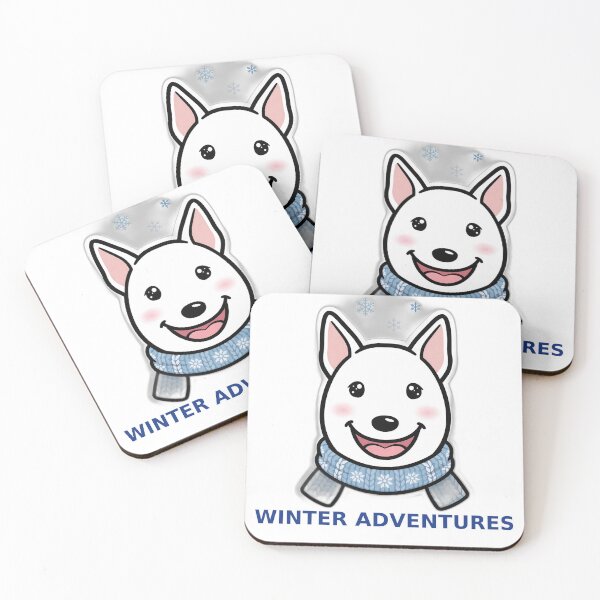 Item preview,  Winter Adventures Bull Terrier Snow designed and sold by LunaAdventurer.