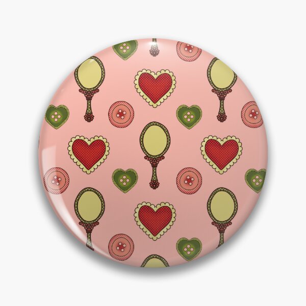 Item preview, Cottagecore Pattern - Hearts and Buttons designed and sold by miawgigi.