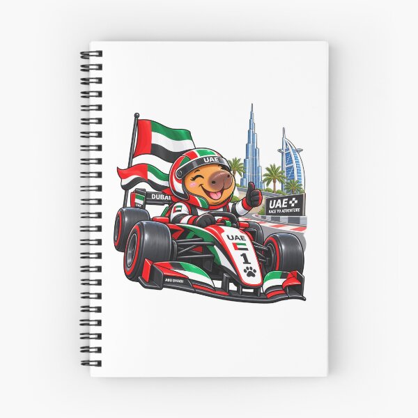 Item preview, Cute UAE Capybara Dubai Racing Adventure designed and sold by CapybaraTravels.