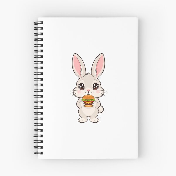 Item preview, Cute Kawaii Rabbit With Burger designed and sold by Eternalski.