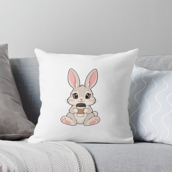 Item preview, Cute Kawaii Rabbit With Coffee designed and sold by Eternalski.