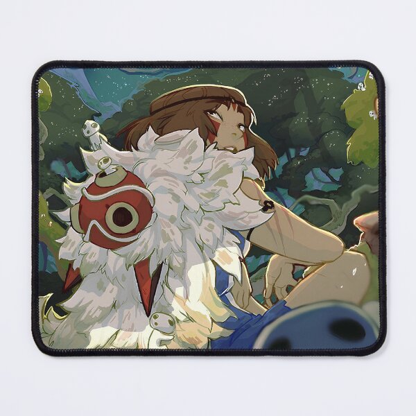 Item preview, night girl with mask [[themomonokes's]] go -%[ghiblis]%- aways designed and sold by renzuraart.