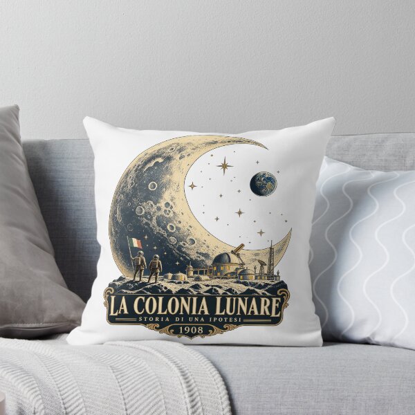 Artikelvorschau, La Colonia Lunare 1908 — Italienische Retro-Science-Fiction-Mondkolonie entworfen und verkauft von Past in Threads.