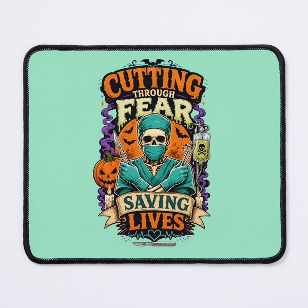Item preview, Cutting through fear, saving lives - Halloween for surgeons designed and sold by ParadoxParadox.